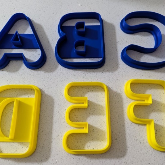 Cortador de galletas Letras de Cortadores VZLA