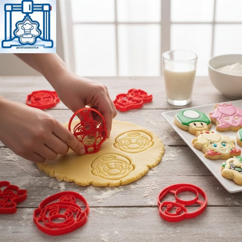 Cortador de galletas Mario Bros