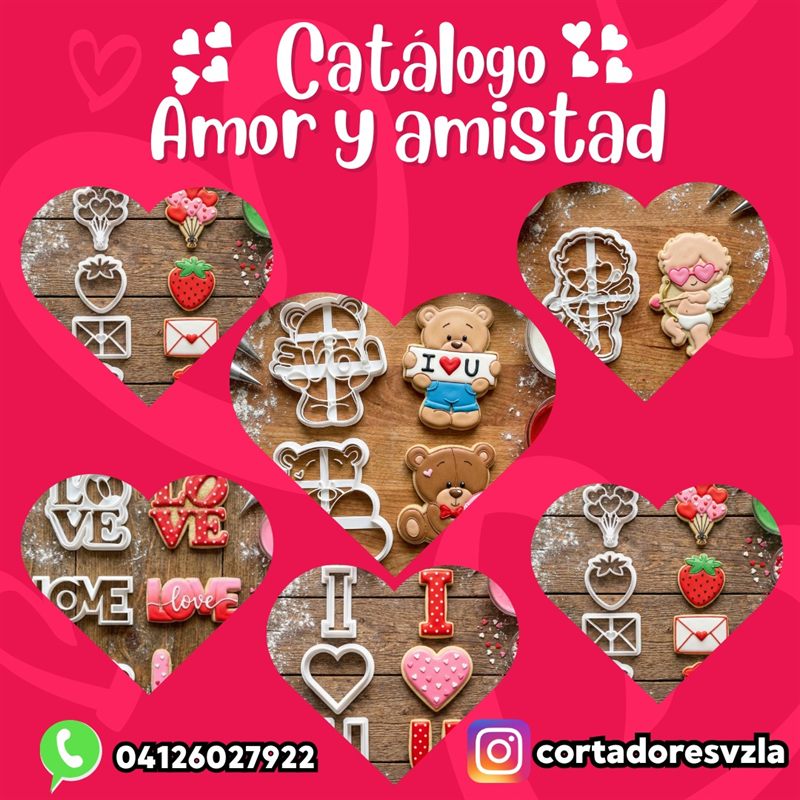 Cortador de galletas San Valentin collage