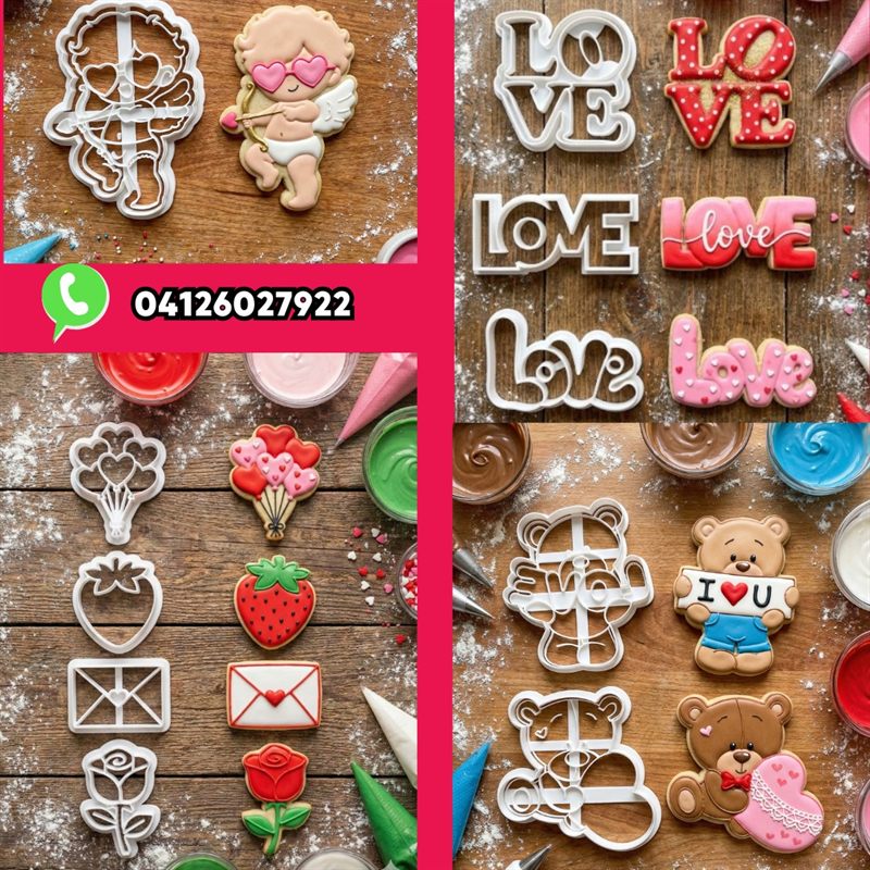 Cortador de galletas San Valentin collage