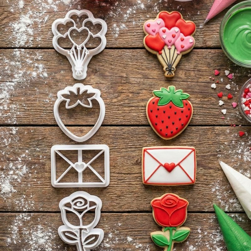 Cortador de galletas San Valentin basico de Cortadores VZLA