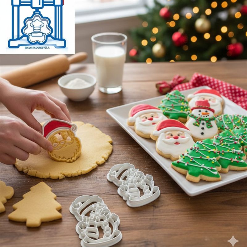 Cortador de galletas Papa Noel de Cortadores VZLA