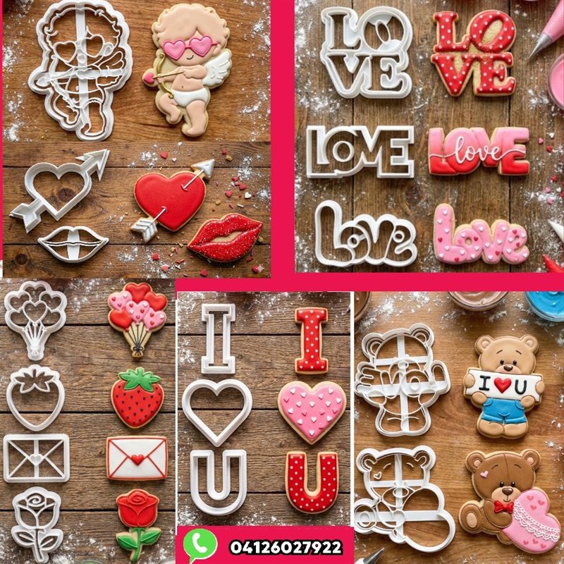 Cortador de galletas San Valentin collage de Cortadores VZLA