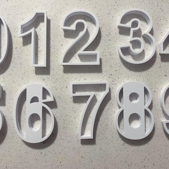Cortador de galletas Numeros de Cortadores VZLA