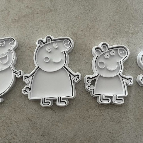 Cortador de galletas Peppa Pig de Cortadores VZLA