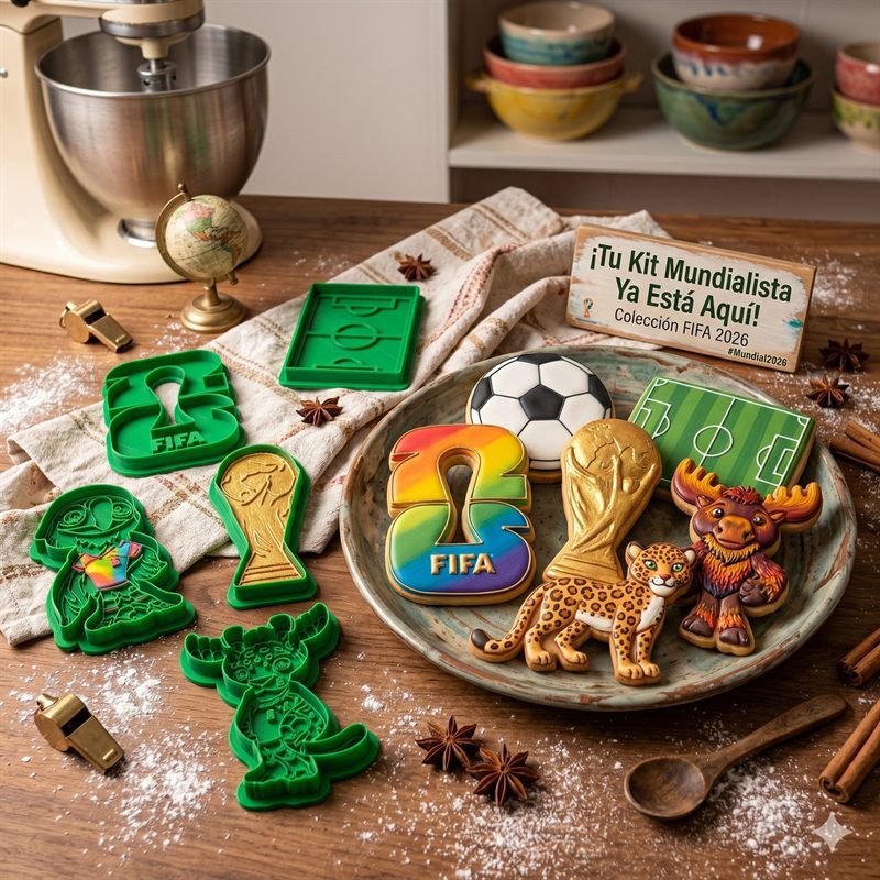 Cortador de galletas Mundial 2026 Kit de Cortadores VZLA